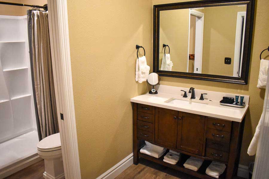 Double Suite Bathroom Sink and Shower